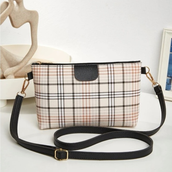⚠️Clearance Plaid Pattern Square Crossbody Bag - Picture 5 of 6